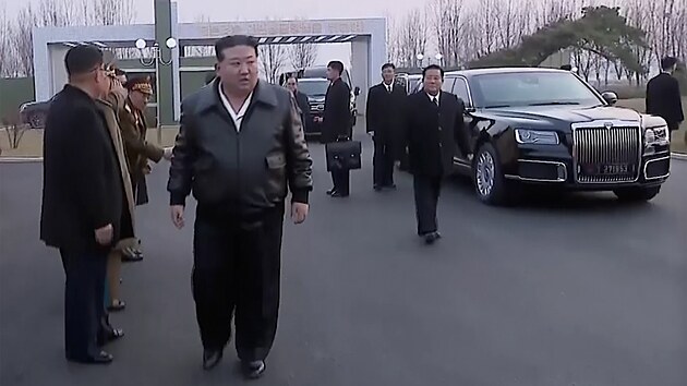 Severokorejsk vdce Kim ong-un se poprv projel limuznou od Vladimira Putina. (15. bezna 2024)