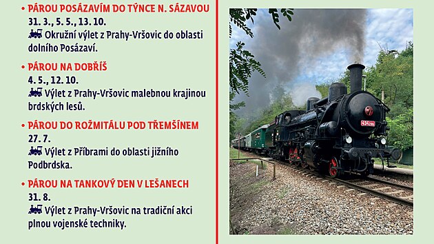 Plakt akc Vlety nostalgickmi vlaky ve stednch echch