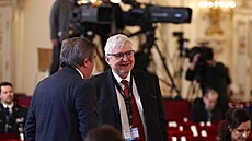 Na Praském hrad se slaví 25. výroí vstupu R do  NATO. Na snímku Jií...