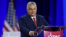 Maarský premiér Viktor Orbán hovoí na konferenci CPAC v Dallasu. (4. srpna...