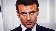 Francouzský prezident Emmanuel Macron (15. bezna 2024)