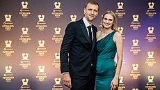 Tomá� Sou�ek s man�elkou Natálií