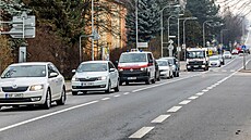 Doprava poblí� nemocnice v Rychnov� nad Kn�nou (27. února 2024)