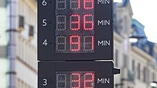 Digitální tabule s parkovací �asomírou (11. b�ezna 2024)