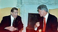 Prezident Václav Havel a americký prezident Bill Clinton 20. dubna 1993)