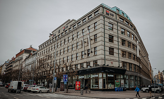 Bývalá budova Komerní banky (KB) na Václavském námstí v Praze, kam by se...