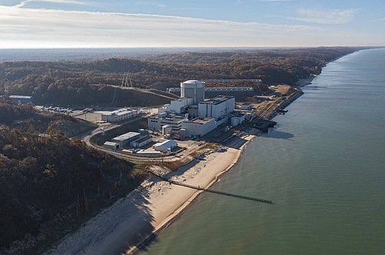 Jaderná elektrárna Palisades v americkém Michiganu na behu stejnojmenného...