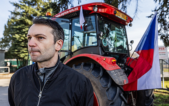 Prezident Agrární komory �R Jan Dole�al dorazil na protestní jízdu do Trutnova,...