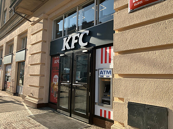 Poboka KFC na Vítzném námstí v Praze (20. bezna 2024)