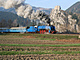 Parn lokomotiva 498.022 Albatros pod slovenskm Strenem