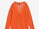 Oranový kabátek s knoflíky. Cena 649 K
