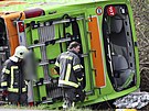 Na dálnici u Lipska havaroval dálkový autobus, zemelo nejmén pt lidí. (27....