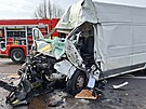Odkl�zen� n�sledk� smrteln� nehody na silnici pobl� obce Pern� na B�eclavsku...