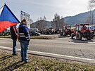 26 traktor dnes projelo centrem Trutnova a jelo na setkáni do Polské Lubawky....