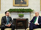Irský premiér Leo Varadkar navtívil Bílý dm. (15. bezna 2024)