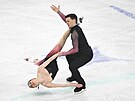 Charlene Guignardová a Marco Fabbri bhem svého volného tance na mistrovství...
