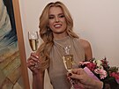 Miss World Krystyna Pyszková v rodném Tinci. (28. bezna 2024)