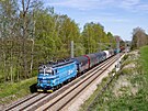 Laminátka 230.088 s vlakem Pn 62122 v Havlíkov Brod (8. kvtna 2023)