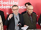 Llídr SOCDEM pro volby do Evropského parlamentu Lubomír Zaorálek a expremiér...