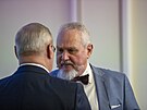 Ruský expremiér a kritik Putinova re�imu Michail Kajsanov se na p�edná�ce v...