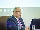 Ruský expremiér a kritik Putinova re�imu Michail Kajsanov na p�edná�ce v Brn�...