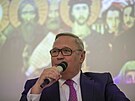 Ruský expremiér a kritik Putinova re�imu Michail Kajsanov na p�edná�ce v Brn�...