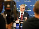 Premi�r Petr Fiala o z�v�rech jedn�n� v T�eb��i informoval spole�n� s ministry...