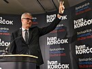 V prvním kole slovenských prezidentských voleb vyhrál Ivan Korok. (23. bezna...