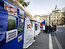 Stánek ped Úadem vlády je u 308. den. (20. bezna 2024)