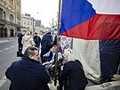 Stánek ped Úadem vlády je u 308. den. (20. bezna 2024)