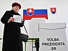 První kolo pímé volby nového slovenského prezidenta zaalo, volební místnosti...