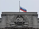 Vlajky v celém Rusku vlají na pl erdi. (24. bezna 2024)