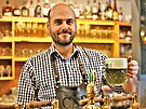 V plzeském pivovaru Purkmistr je v nabídce zelené pivo.