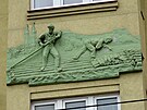 Bourn domu v Ndran ulici, uniktn fresku s voraem se z fasdy nepodailo...