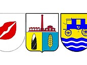 Znaky obcí Milasín, Peky a Nespeky