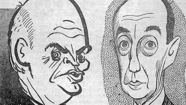 Karikatury Dwighta Eisenhowera a Adlaie Stevensona