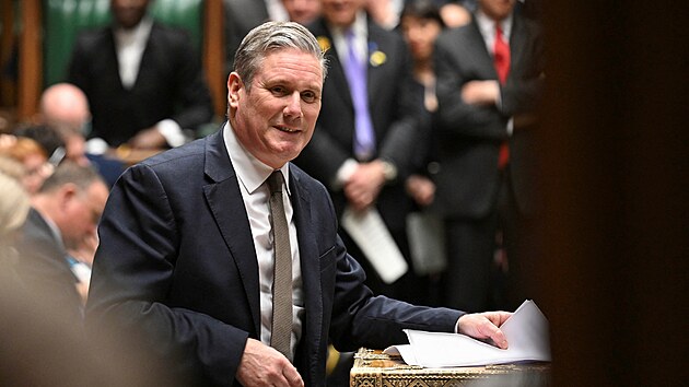 Keir Starmer během zasedání Dolní sněmovny (20. března 2024)