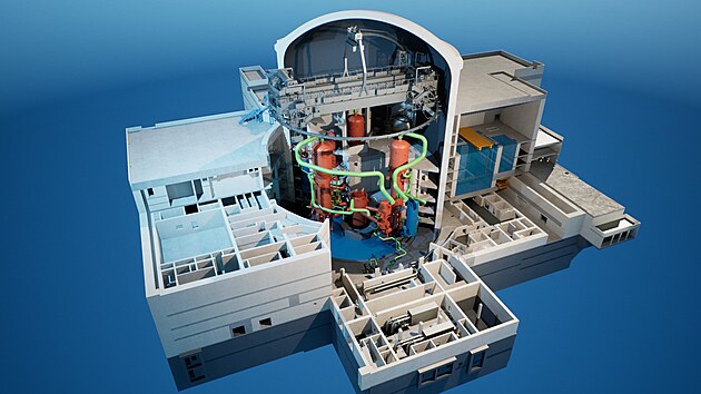 Vizualizace novho reaktoru v Dukovanech, jak si ho pedstavuje francouzsk spolenost EDF.