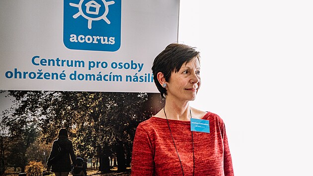 Jaroslava Chaloupkov, editelka organizace ACORUS, kter poskytuje pomoc osobm ohroenm domcm nsilm. (26. bezna 2024)