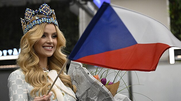 Plet vtzky mezinrodn soute krsy Miss World Krystyny Pyszkov, 24. bezna 2024, Praha.