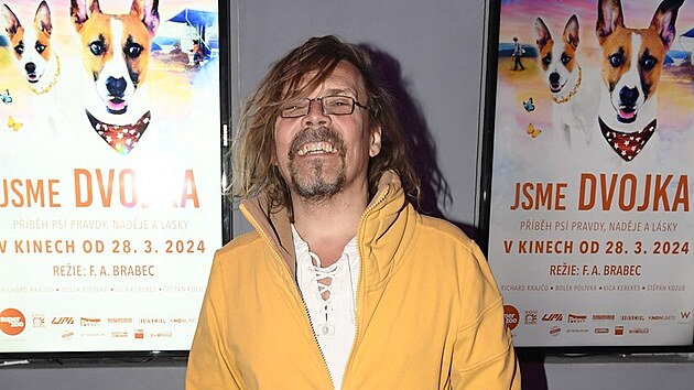 Petr Vachler na premie filmu Gump - jsme dvojka (Praha, 20. bezna 2024)