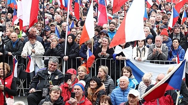 Protivldn demonstrace v Praze. (23. bezna 2024)