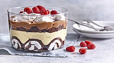 K�vov� triffle s Baileys + stepy