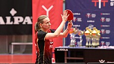 Stolní tenistka Hana Matelová pi vítzném mistrovství republiky v roce 2024