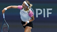 Bloruská tenistka ve tvrtfinále turnaje v Miami.