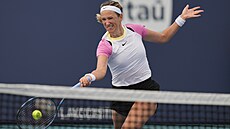 Bloruská tenistka Viktoria Azarenková bhem turnaje v Miami.
