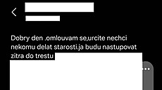 Pepis ástí omluvné textové zprávy zaslané zlodjem okradenému mui. (27....