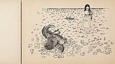 Jedna z ilustrací slavné malíky Toyen, kterou získala Galerie výtvarného umní...