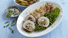 Kr�tí roláda s hrá�kem a americkými bramborami + stepy