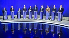 Debata slovenských prezidentských kandidát v televizi RTVS (20. bezna 2024)